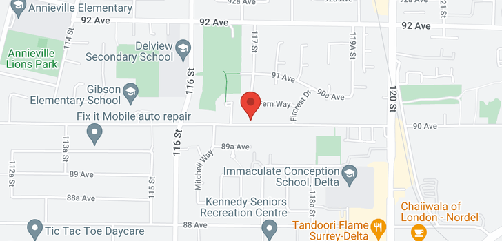 map of 11715 90 AVENUE